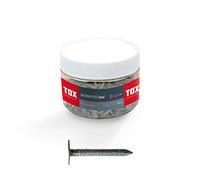TOX Chiodi per feltro per tetti, chiodi per tetti, testa svasata, zincati a caldo, 2,0 x 16 mm, 1 barattolo, 400 g (680 pezzi), 063260200