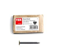 TOX chiodi per quadri Home Classic in acciaio temprato con testa in otton, dimensioni 2,0 x 50 mm, chiodi in acciaio per quadri per quasi tutti i materiali da costruzione, 20 pezzi, 063600104