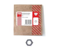 TOX Dadi esagonali M5, zincati, DIN 934, versatili, per il fai da te e l'artigianato, 20 pezzi in confezione di carta richiudibile ed ecologica, 135190665