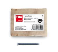 TOX Home Base perni per battiscopa zincati blu con testa svasata profonda in confezione di carta riciclabile, dimensioni 1,4 x 20 mm, listelli, legno e molto altro, 100 pz, 063600200