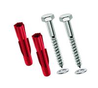 TOX Kit di montaggio System Trix con tassello universale Tri 12 x 71 mm + vite per legno esagonale 10 x 90 mm zincata, 2 pz, 04510142