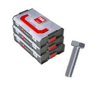 TOX L-BOXX 094909171 - Set di mini viti esagonali con M5, M6, M8 e M10, 3 scatole di assortimento con un totale di 18 misure e 620 viti per macchina DIN 933, grande stock