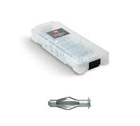 TOX L-BOXX Micro Acrobat in cassetta di smistamento impilabile e cliccabile, con tasselli a cavità metallica in 4 misure M4x38, M5x37, M5x65 e M6x52 mm, 34 pezzi, 094901804