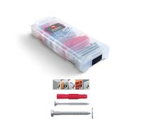 TOX L-BOXX Micro Allround Tri 6/10 + S in scatola di selezione impilabile e cliccabile, con tasselli multiuso TRI 6/36 e 10/61 + viti corrispondenti, 130 pezzi, 094901803