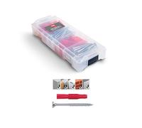 TOX L-BOXX Micro Allround Tri 6/8 + S in scatola di smistamento impilabile e cliccabile, con tasselli multiuso TRI 6/36 e 8/51 + viti corrispondenti, 140 pezzi, 094901802