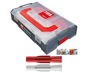 TOX L-BOXX Mini Assortimento di tasselli Tri + Trika, 200 pezzi con tasselli multiuso Tri + Trika di diverse dimensioni per il fissaggio in quasi tutti i materiali da costruzione, 094900301
