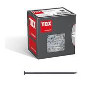 TOX Perni metallici Nails 2,5 x 60 mm con testa svasata per semplici collegamenti in legno e superfici piane, uso universale per interni ed esterni, acciaio nudo, 400 g in cartone, 063100108
