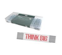 TOX Set di stecche (555 pezzi) + metro pollice THINK BIG 3 m, splinten (vz.) in 6 misure e scatola per il trasporto, diametro 1,6-4,0 mm, lunghezza 25-64 mm + metro metro, 094909154