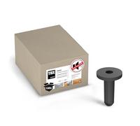 TOX tasselli per isolamento acustico con collare Sonic KB 12/40, tasselli per isolamento acustico con rivestimento in gomma, per sottostrutture e costruzioni fonoisolanti, 100 pezzi, 018100122