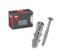 TOX Tassello ad espansione Barracuda 5/25 + S - Tassello con vite per pietra piena e calcestruzzo, alta tenuta, fissaggio sicuro, montaggio facile, 25 pezzi, codice 01319170