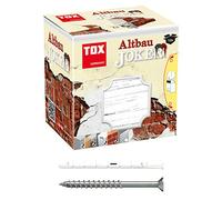 TOX tassello universale Altbaujoker 10 x 90 mm + vite, tassello speciale per vecchi edifici, fissaggio sicuro in materiali edili friabili e porosi, preassemblaggio, 10 pezzi in scatola, 009101271