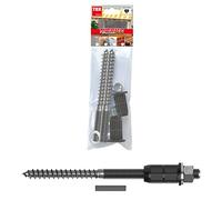 TOX Thermo Proof Wood Sistema di montaggio a distanza per carichi pesanti, per costruzione di supporti in legno e legno, per spessori isolanti di 60mm, M12x170mm