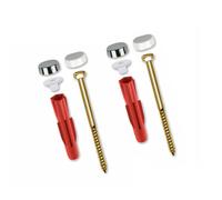 TOX WC a pavimento fissaggio mensole WC-E, bianco / cromo, 04510152, [WC > Accessori WC]