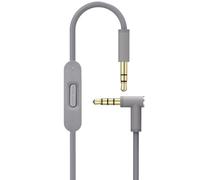 Toxaoii Cavo audio di ricambio con microfono in linea e controllo, compatibile con cuffie Beats Solo 2/Solo 3/Studio 3/Pro/Detox/Wireless/Mixr/Executive/Pill (grigio)