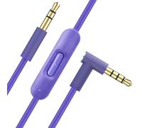 Toxaoii Cavo audio di ricambio con microfono in linea e controllo, compatibile con cuffie Beats Solo 2/Solo 3/Studio 3/Pro/Detox/Wireless/Mixr/Executive/Pill (viola)