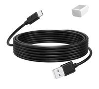 Toxaoii Cavo di prolunga 3M compatibile con Eufy Security SoloCam S220/S340/S4/E30/E42 S300, EufyCam 3/S330/S3 Pro/3C/S300, Eufy Indoor Cam S350/C210/C220 - Cavo di ricarica di tipo C (nero)