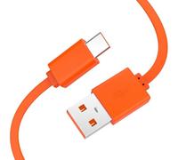 Toxaoii Cavo USB tipo C compatibile con JBL Charge 5, Charge 4, Go 3, JBL Flip 6, Flip 5, Pulse 4, JR POP, altoparlante wireless JBL Endurance Peak (arancione/100 cm)