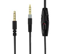 Toxaoii HyperX Cloud Alpha, cavo audio AUX da 3,5 mm, compatibile con cuffie da gioco Kingston Hyperx Cloud Mix Cloud Alpha, con controllo del volume e silenziamento in linea (senza microfono)