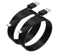 Toxaoii Kindle Cavo di ricarica micro USB e USB C per Kindle Paperwhite, Oasis, Scribe, Fire Tablets, Fire HD, tablet per bambini, confezione da 2, colore nero, 200 cm