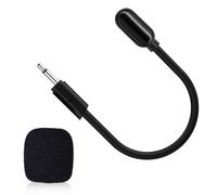 Toxaoii Microfono di ricambio compatibile con cuffie da gioco Quantum 100/350/100P/100X/360P da 2,5 mm, staccabile, 100 boom, con cancellazione del rumore con schiuma per PC, Xbox One, PS4, PS5