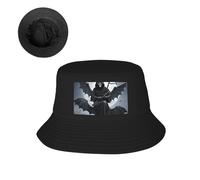 TOXOCMDKLE Cappelli da sole per donne e uomini, cappello da pescatore da spiaggia, cappello da labrador retriever marrone, cappello estivo da pesca in cotone, UPF 50+, Luna Morte Pipistrello, Taglia