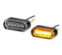 Toxx Indicatori LED Mini Striscia Moto Universale per 12V Omologati Davanti Post