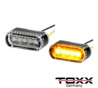 ToXx Moto LED Mini Micro Indicatore Striscia Luce Colorato Omologati Universale