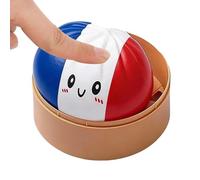 Toy Ball, Realistic Cute Bun, Soft Tool with Flag Style, Toy for Kids Teens, Fun Aid, Practical Support for Adults Soccer Fan Home School Office Travel Relaxation Holiday Celebration Event