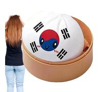 Toy Ball, Realistic Cute Bun, Soft Tool with Flag Style, Toy for Kids Teens, Fun Aid, Practical Support for Adults Soccer Fan Home School Office Travel Relaxation Holiday Celebration Event