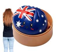 Toy Ball, Realistic Cute Bun, Soft Tool with Flag Style, Toy for Kids Teens, Fun Aid, Practical Support for Adults Soccer Fan Home School Office Travel Relaxation Holiday Celebration Event