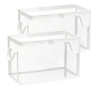 Toy Box for Stuffed Animals 2-Pieces Bedroom Plush Dolls Chest Bins | Stuffed Doll Storage for Home, Bedroom, Playroom, Study Room, , Apartment, Balcony, Dormitory