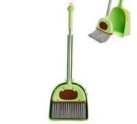 Toy Broom Set, Small Child-Sized Broom, 7.28x5.12x22.05 inches, Dustpan Kit for Pretend Play Learning Activities at Kindergarten Home Indoor Outdoor Cleaning Skills Development
