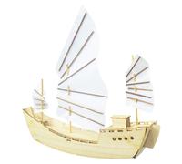 Toy Building Blocks - Educational Puzzle Toy, Scientific Practice Set | Wooden Boat Model Kits with Step by Step Instructions Kids Boys Girls Child Teens Adult Birthday Christmas New Years