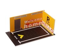 Toy Car Garage - Car Display Garage | Car Display Stand | Toy Car Parking Scene | 1/32 Scale PVC Toy Car Display Garage | Diecast Car Accessories for Car Enthusiasts Model Parking Lot for Bookshelf