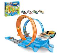 Toy Car Track Set, Construction Truck And Track Play Kit, ABS 360 Degree Wall-Climbing Vehicle Game For Kids, Creative Toddler Activity For Birthday, Easter, Party, Travel, Outdoor Fun, 9280g Or 640g)