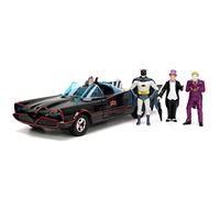 Toy Cars DC Comics 1:24 Classic TV Series Batman Batmobile - Auto pressofusa e personaggi di Batman, Robin, Penguin e The Joker da 2,75"