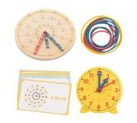 Toy Clock For Kids - Hands-on Math Manipulatives Learning Time Teaching | Educational Analog | Easy Movable Gears | Durable Material | Interactive School Classroom Resource | Preschool S