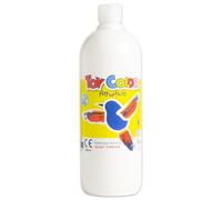 Toy Color Tempera Paint | Bianco | 1000 ml | Vernice lavabile per bambini | Poster Paint