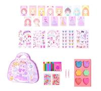 Toy Cosmetics - Set di trucchi per bambine, set da con , sicuro e per bambini, set di trucco per casa, asilo, asilo, feste di compleanno, 23 x 21 cm