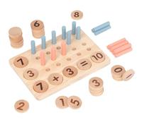 Toy Counting Board - Number Counting Board, educazione Matematica Learn Toy | Scatola di perg di conteggio prescolare, manipolazioni di matematica in legno di apprendimento precoce, tabella di