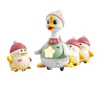 Toy Dad Toy - Famiglia Patitos, luci divertenti, design educativo | Giocattolo di movimento sensoriale per 1 anno di sviluppo di bambini e primi passi
