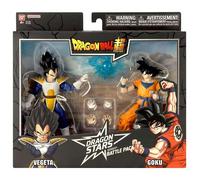 BANDAI - Dragon Ball Super - Figurine Dragon Stars 17 cm - Battle Pack - Vegeta vs Goku - Pacchetto di 2 figurine Dragon Ball da collezione - Giocattolo per bambini dai 4 anni in su - 37294