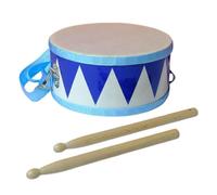 Toy Drums - Kid with 2 Drumsticks, Small Double-Sided | 8 Inch Wooden Fun