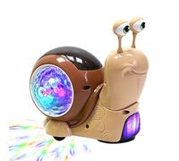 Toy - Electric Crawling Snail, Light Up Musical Sensory Playmate with Obstacle Avoidance Movement Interactive Learning Fun Feature, Colorful Flash Effect, Ideal for Kids Indoor Activity