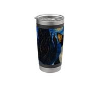 Toy Fox Terrier Cane Van Gogh Notte Stellata Bicchiere termico in acciaio inox doppia parete