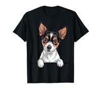 Toy Fox Terrier Funny Peeking TFT Puppy Puppy Lover Maglietta