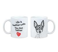 Toy Fox Terrier tazza con cane la vita è migliore Art-Dog