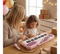 Toy Keyboard - ABS, 16.73x5.91x3.54in Microphone Game Portable | Interactive 37-Key Travel Piano Keyboard, Educational Music Instrument For Home, Classroom, Parties, Outdoor Gatherings