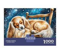 Toy Long-haired Eared Dog 1000 Pezzi Cartoncino Extra-spesso Puzzle Premium Impossibilmente Difficile Gioco Creativo Puzzle Per Adulti E Bambini 70x50cm/1000pcs