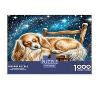 Toy Long-haired Eared Dog Jigsaw Puzzle Impossibili 1000 Pezzi Decorazione Per La Casa. Rilassamento E Intelligence Per Adulti E Ragazzi Da 14 Anni 38x26cm/1000pcs
